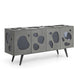 Cid Fono Buffet | 71" | Contemporary Gray Retro Art Design