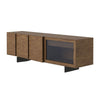 Cid Tera Sideboard Buffet Cabinet | 89’’ Brown Walnut Veneer | 2 Angled Doors BM338333