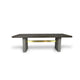 Cid Coe Dining Table | 94" Brown Walnut Top | Gray Concrete Pedestal Base