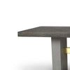 Cid Coe Dining Table | 94" Brown Walnut Top | Gray Concrete Pedestal Base