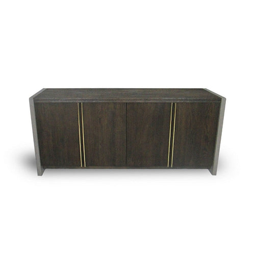 Cid Coe Sideboard Buffet Cabinet | Solid Walnut Brown | 4 Doors | 70"
