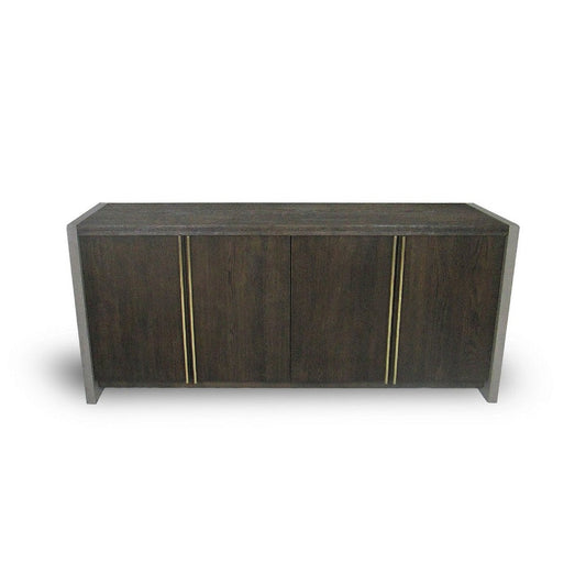 Cid Coe Sideboard Buffet Cabinet | Solid Walnut Brown | 4 Doors | 70"
