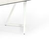 Cid Tyon Dining Table | 70-118’’ Extendable White Ceramic Top BM338337