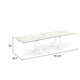 Cid Tyon Dining Table | 70-118’’ Extendable White Ceramic Top BM338337