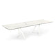 Cid Tyon Dining Table | 70-118" Extendable White Ceramic Top