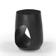 Trik Side End Table | 18’’ | Free Form Hollow Center Black Wood BM338351