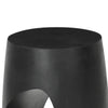 Trik Side End Table | 18’’ | Free Form Hollow Center Black Wood BM338351