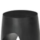 Trik Side End Table | 18’’ | Free Form Hollow Center Black Wood BM338351