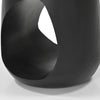 Trik Side End Table | 18’’ | Free Form Hollow Center Black Wood BM338351