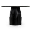 Jiny Dining Table | 47’’ | Round Marble Top | Black Mango Wood Base BM338352