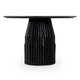 Jiny Dining Table | 47’’ | Round Marble Top | Black Mango Wood Base BM338352