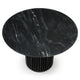 Jiny Dining Table | 47’’ | Round Marble Top | Black Mango Wood Base BM338352