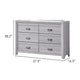 Laide Wide Dresser with 6 Drawers | Cup Handles | Gray Driftwood Veneer BM338358