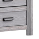 Laide Nightstand with 2 Drawers | Cup Handles | Gray Driftwood Finish Wood BM338359