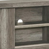 Amey TV Stand Media Cabinet | 2 Sliding Door & 2 Shelves | Gray Wood BM338375