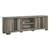 Amey TV Stand Media Cabinet | 2 Sliding Door & 2 Shelves | Gray Wood BM338375