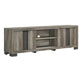 Amey TV Stand Media Cabinet | 2 Sliding Door & 2 Shelves | Gray Wood BM338375
