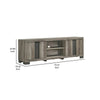 Amey TV Stand Media Cabinet | 2 Sliding Door & 2 Shelves | Gray Wood BM338375
