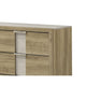 Amey Wide Dresser with 6 Drawers | White Trim | Driftwood Brown Finish