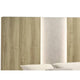 Amey Queen Size Bed w Built In Light | White Trim | Brown Driftwood