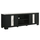 Amey TV Stand Media Cabinet | 2 Sliding Doors & 2 Shelves | Black Wood BM338384