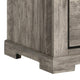 Elaya Nightstand w 2 Drawers | Black Metal | Weathered Gray Wood BM338388