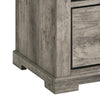Elaya Tall Dresser Chest w 4 Drawers | Black Metal | Weathered Gray BM338389