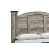 Elaya King Panel Bed | Arched Crown Headboard | Weathered Gray Wood BM338390