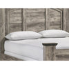 Elaya Queen Panel Bed | Arched Crown Headboard | Weathered Gray Wood BM338391