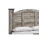 Elaya Queen Panel Bed | Arched Crown Headboard | Weathered Gray Wood BM338391