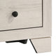 Cuzzy Nightstand w 2 Drawers | Black Metal | Natural White Wood BM338393