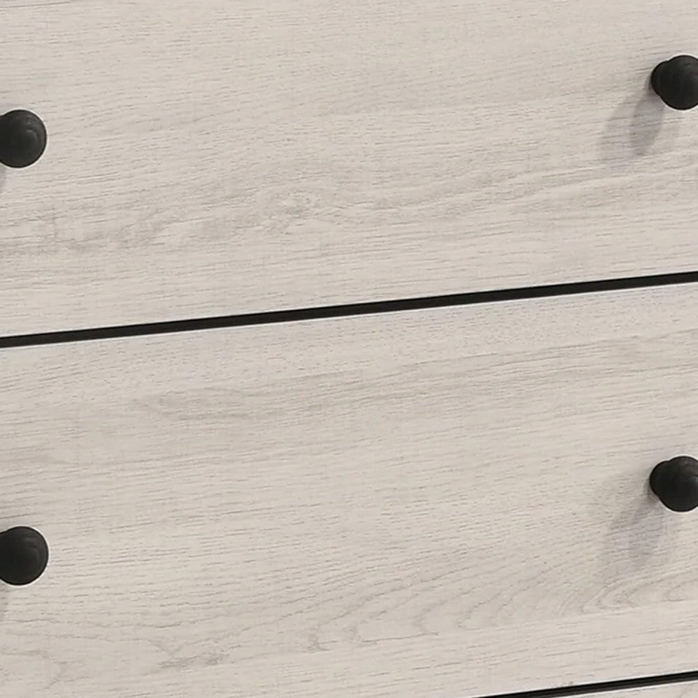 Cuzzy Tall Dresser Chest w 4 Drawers | Natural White Wood BM338394