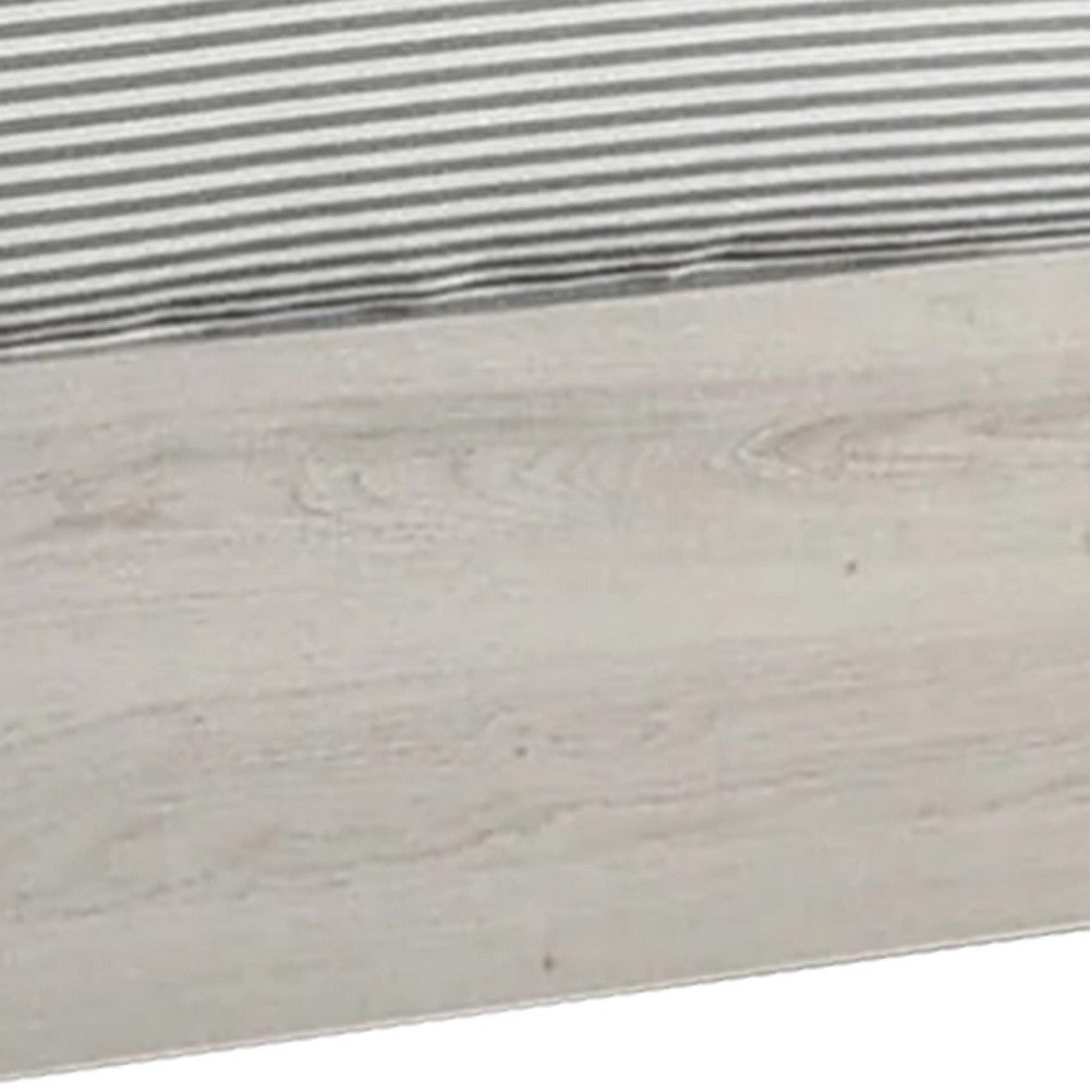 Cuzzy Full Platform Bed w Panel Headboard | Low Profile White Wood BM338395