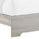 Cuzzy Queen Platform Bed w Panel Headboard | Low Profile White Wood BM338397