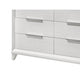 Ressy Wide Dresser & LED Mirror w 6 Drawers | White Wood BM338399