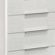 Ressy Tall Dresser Chest w 5 Drawers | Contemporary White Wood BM338401