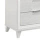 Ressy Tall Dresser Chest w 5 Drawers | Contemporary White Wood BM338401