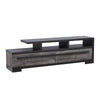 Ruthe TV Stand Media Console w 2 Drawers | Shelves | Black Gray Wood BM338407