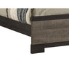 Ruthe Queen Panel Bed w Horizontal Trim Lines | Gray Grained Wood BM338409