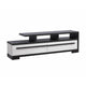 Ruthe TV Stand Media Cabinet w 2 Drawers | Shelves | Black & White Wood