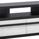 Ruthe TV Stand Media Cabinet w 2 Drawers | Shelves | Black & White Wood BM338413