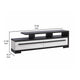 Ruthe TV Stand Media Cabinet w 2 Drawers | Shelves | Black & White Wood