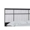 Ruthe King Panel Bed w Horizontal Trim Lines | White Grained Wood BM338414