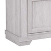 Leya TV Stand Media Cabinet | 2 Doors | 2 Shelves | Cable Cut Gray Wood BM338417