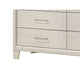 Charie Wide Dresser w 6 Drawers | Tapered Legs | White Wood BM338423