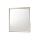 Charie Wide Dresser and Mirror Set | 6 Drawers | Tapered Legs | White Wood