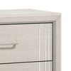 Charie Tall Dresser Chest w 4 Drawers | Tapered Feet | White Wood BM338425