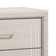 Charie Tall Dresser Chest w 4 Drawers | Tapered Feet | White Wood BM338425
