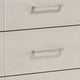 Charie Tall Dresser Chest w 4 Drawers | Tapered Feet | White Wood BM338425