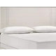 Charie King Bed w Panel-Style Headboard | Tapered Legs | White Wood BM338427
